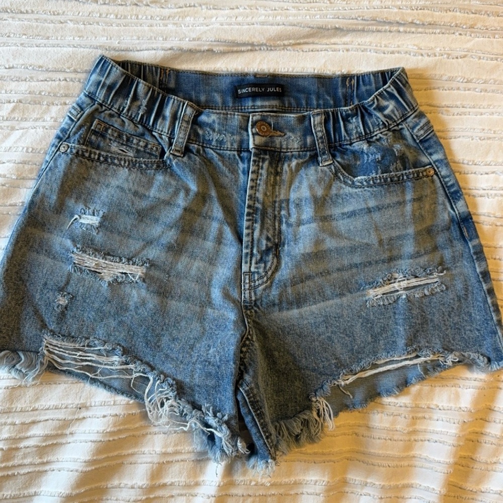 Sincerly Jules Blue Denim Shorts